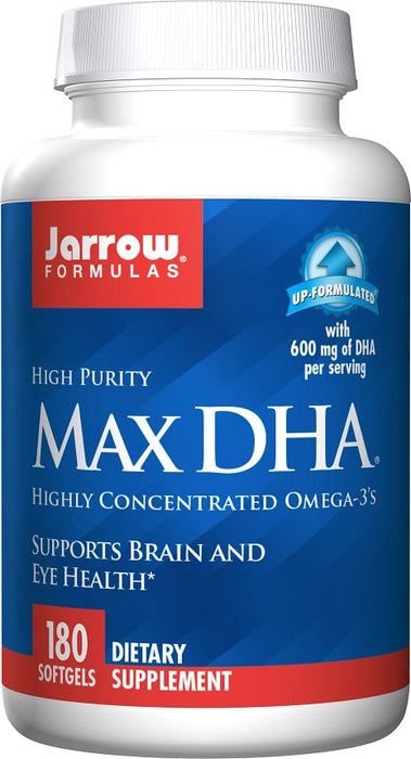 Jarrow Formulas Max DHA - 180 softgels - Health and Wellbeing at MySupplementShop by Jarrow Formulas