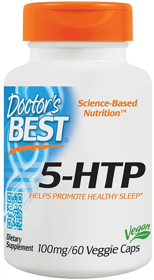 Doctor's Best 5-HTP, 100mg - 60 vcaps - Health and Wellbeing at MySupplementShop by Doctor's Best