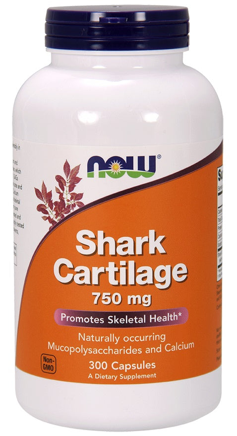 NOW Foods Shark Cartilage, 750mg - 300 caps - Joint Support at MySupplementShop by NOW Foods