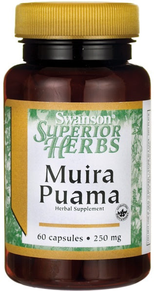 Swanson Muira Puama, 250mg (10:1) - 60 caps - Health and Wellbeing at MySupplementShop by Swanson