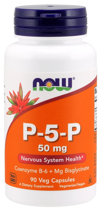 NOW Foods P-5-P, 50mg - 90 vcaps | High-Quality Sports Supplements | MySupplementShop.co.uk