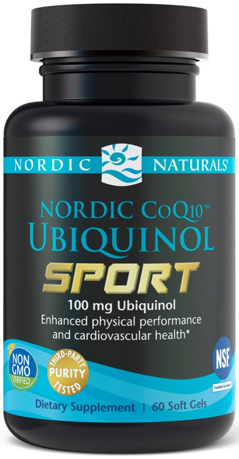 Nordic CoQ10 Ubiquinol Sport, 100mg - 60 softgels | High-Quality Health and Wellbeing | MySupplementShop.co.uk