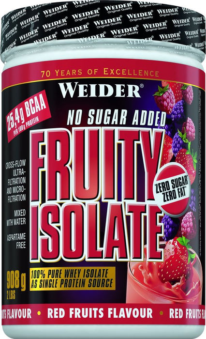 Weider Fruity Isolate, Red Fruits - 908 grams - Protein at MySupplementShop by Weider