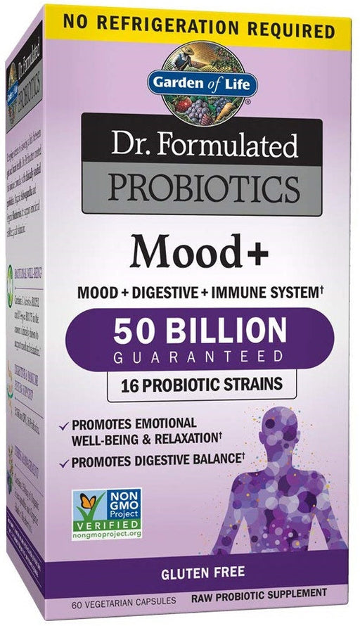 Garden of Life Dr. Formulated Probiotics Mood+ - 60 vcaps | High-Quality Vitamins, Minerals & Supplements | MySupplementShop.co.uk