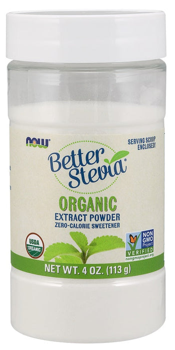 NOW Foods Better Stevia Extract Powder, Organic - 113g - Health Foods at MySupplementShop by NOW Foods