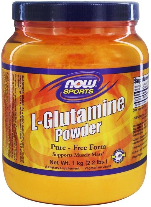 NOW Foods L-Glutamine, 5000mg (Powder) - 1000g | High-Quality L-Glutamine, Glutamine | MySupplementShop.co.uk
