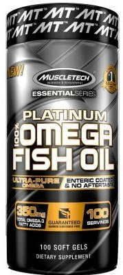 MuscleTech Platinum 100% Omega Fish Oil - 100 softgels | High-Quality Omegas, EFAs, CLA, Oils | MySupplementShop.co.uk