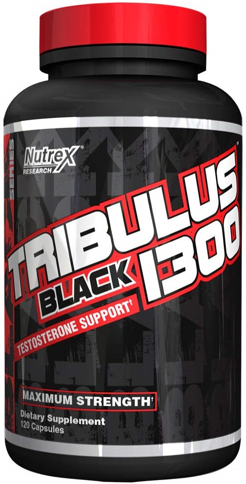 Nutrex Tribulus Black 1300 - 120 caps | High-Quality Natural Testosterone Support | MySupplementShop.co.uk