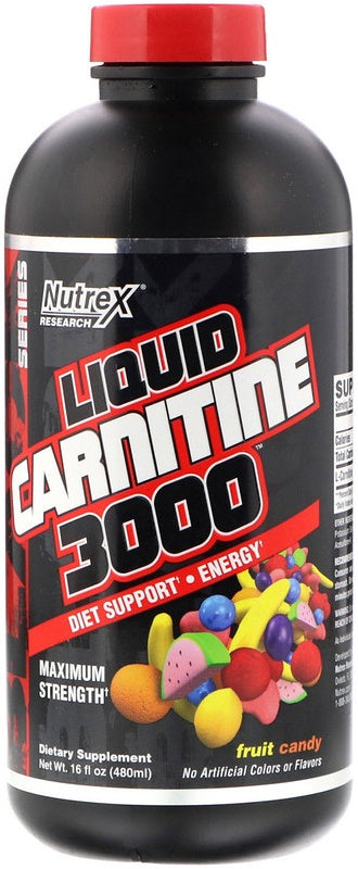 Nutrex Liquid Carnitine 3000, Cherry Lime - 480 ml. | High-Quality Slimming and Weight Management | MySupplementShop.co.uk