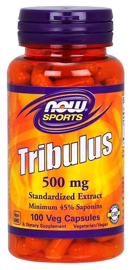 NOW Foods Tribulus, 500mg - 100 vcaps | High-Quality Natural Testosterone Support | MySupplementShop.co.uk