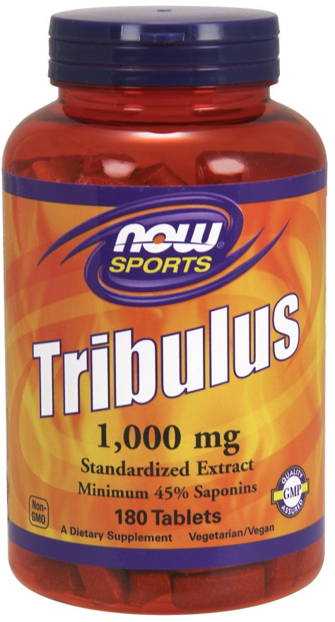NOW Foods Tribulus, 1000mg - 180 tabs | High-Quality Tribulus | MySupplementShop.co.uk