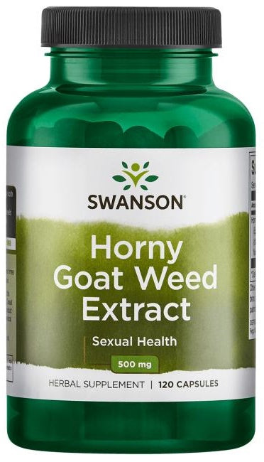 Swanson Horny Goat Weed Extract, 500mg - 120 caps - Sexual Health at MySupplementShop by Swanson