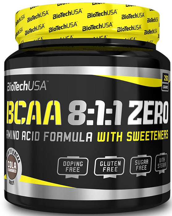 BioTechUSA BCAA 8:1:1 Zero, Cola - 250 grams - Amino Acids and BCAAs at MySupplementShop by BioTechUSA