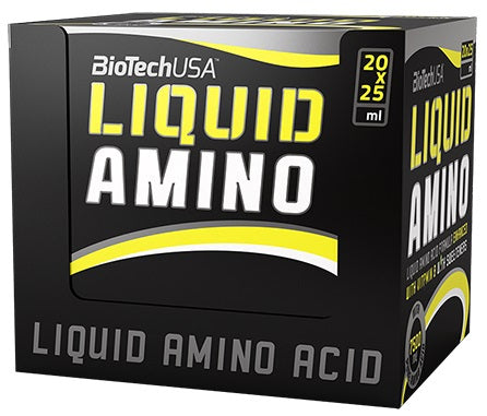 BioTechUSA Liquid Amino, Orange - 20 x 25 ml. | High-Quality Amino Acids and BCAAs | MySupplementShop.co.uk