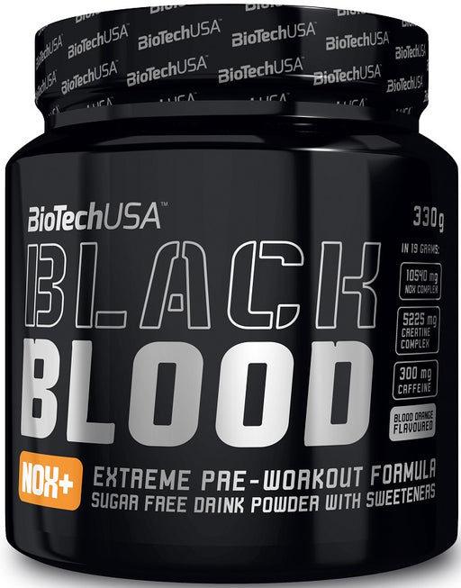 BioTechUSA Black Blood NOX+, Blood Orange (EAN 5999076225811) - 330 grams | High-Quality Nitric Oxide Boosters | MySupplementShop.co.uk