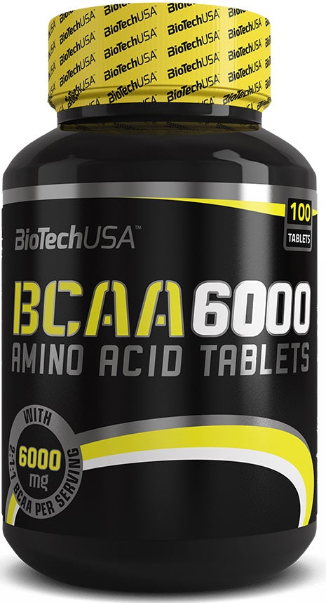 BioTechUSA BCAA 6000 - 100 tablets | High-Quality Amino Acids and BCAAs | MySupplementShop.co.uk