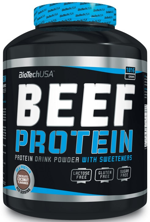 BioTechUSA Beef Protein, Chocolate Coconut - 1816 grams | High-Quality Protein | MySupplementShop.co.uk
