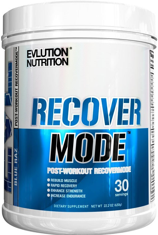 EVLution Nutrition RecoverMode, Blue Raz - 630 grams | High-Quality Pre & Post Workout | MySupplementShop.co.uk