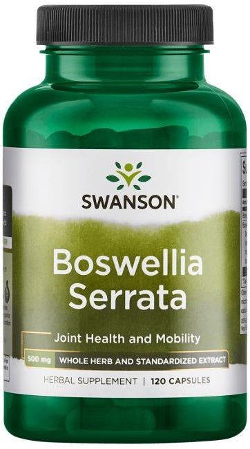 Swanson Boswellia Serrata, 500mg - 120 caps | High-Quality Joint Support | MySupplementShop.co.uk