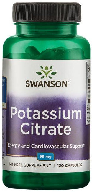 Swanson Potassium Citrate, 99mg - 120 caps | High-Quality Vitamins & Minerals | MySupplementShop.co.uk