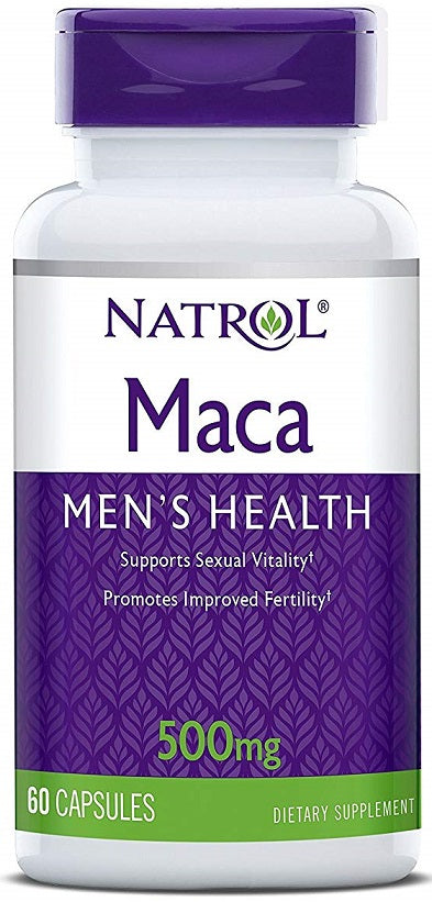 Natrol Maca, 500mg - 60 caps | High-Quality Sexual Health | MySupplementShop.co.uk