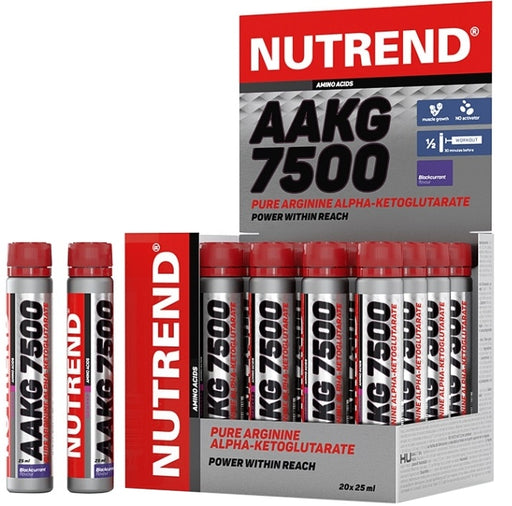 Nutrend AAKG 7500, Blackcurrant - 20 x 25 ml. - Default Title - Nitric Oxide Boosters at MySupplementShop by Nutrend