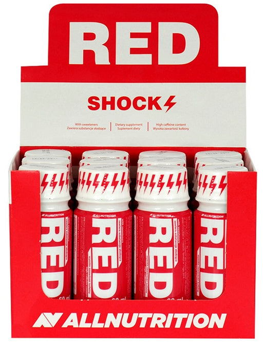 Allnutrition Red Shock - 12 x 80 ml. | High-Quality Pre & Post Workout | MySupplementShop.co.uk