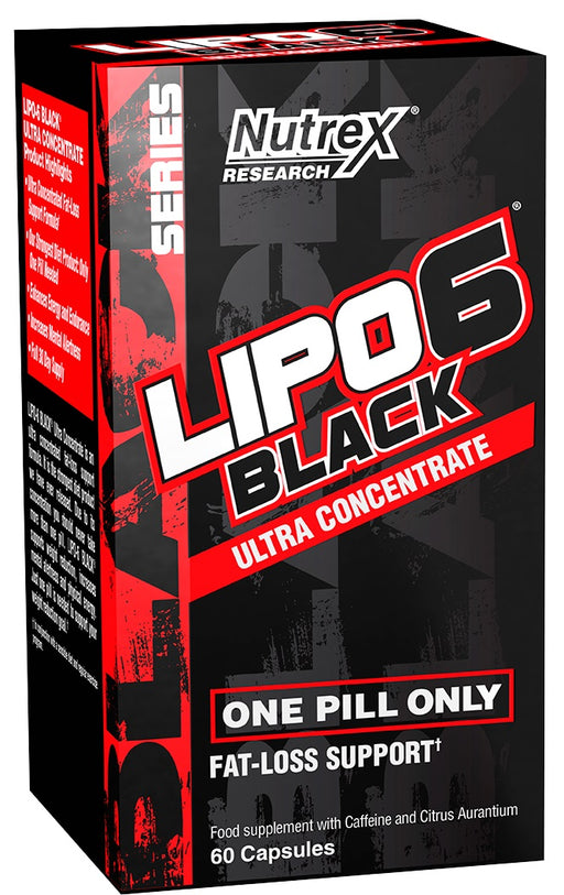 Nutrex Lipo-6 Black Ultra Concentrate - 60 caps | High-Quality Slimming and Weight Management | MySupplementShop.co.uk