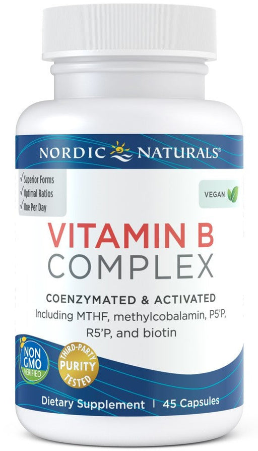 Nordic Naturals Vitamin B Complex - 45 caps | High-Quality Vitamins & Minerals | MySupplementShop.co.uk