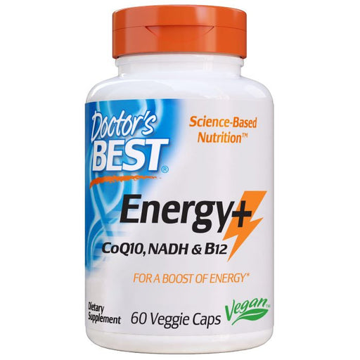 Doctor's Best Energy + CoQ10, NADH & B12 - 60 vcaps - Health and Wellbeing at MySupplementShop by Doctor's Best