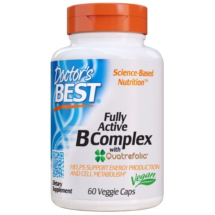 Doctor's Best Fully Active B-Complex with Quatrefolic - 60 vcaps - Vitamins & Minerals at MySupplementShop by Doctor's Best