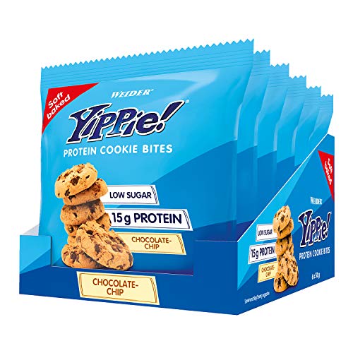 Weider Yippie! Protein Cookie, Chocolate Chip - 6 x 50g - Default Title - Health Foods at MySupplementShop by Weider