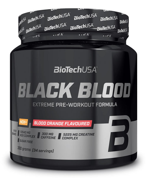 BioTechUSA Black Blood NOX+, Blueberry-Lime (EAN 5999076232376) - 330 grams | High-Quality Nitric Oxide Boosters | MySupplementShop.co.uk