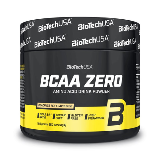 BioTechUSA BCAA Zero, Peach Ice Tea - 180 grams | High-Quality Amino Acids and BCAAs | MySupplementShop.co.uk