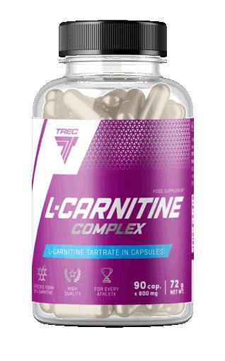 Trec Nutrition L-Carnitine Complex - 90 caps | High-Quality Amino Acids and BCAAs | MySupplementShop.co.uk