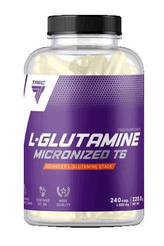 Trec Nutrition L-Glutamine Micronized T6 - 240 caps - Default Title - Amino Acids and BCAAs at MySupplementShop by Trec Nutrition