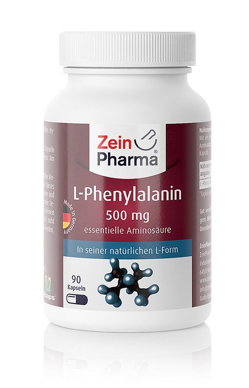 Zein Pharma L-Phenylalanine, 500mg - 90 caps | High-Quality Amino Acids and BCAAs | MySupplementShop.co.uk
