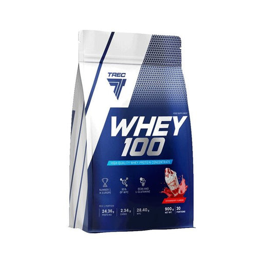 Trec Nutrition Whey 100, Vanilla - 900 grams | High-Quality Protein | MySupplementShop.co.uk