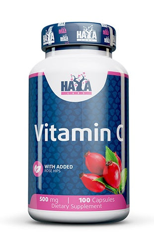 Vitamin C with Rose Hips, 500mg - 100 caps by Haya Labs at MYSUPPLEMENTSHOP.co.uk