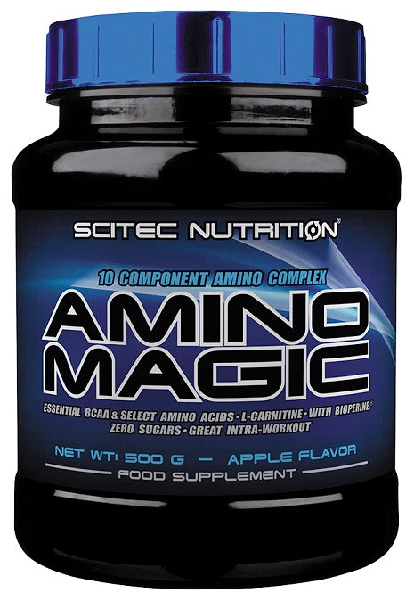 SciTec Amino Magic, Apple - 500 grams | High-Quality Amino Acids and BCAAs | MySupplementShop.co.uk