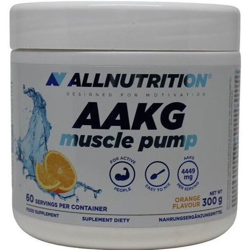 Allnutrition AAKG Muscle Pump, Orange - 300 grams | High-Quality Nitric Oxide Boosters | MySupplementShop.co.uk