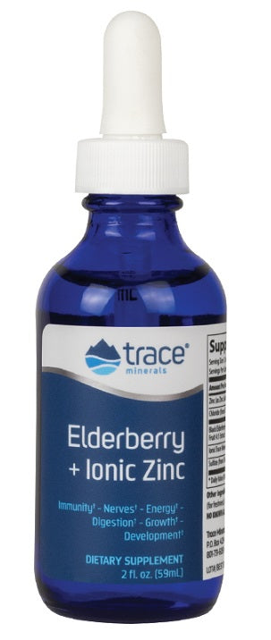 Trace Minerals Elderberry + Ionic Zinc - 59 ml. | High Quality Minerals and Vitamins Supplements at MYSUPPLEMENTSHOP.co.uk