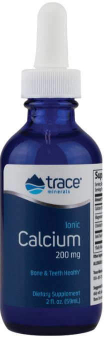 Trace Minerals Ionic Calcium, 200mg - 59 ml | High-Quality Sports Supplements | MySupplementShop.co.uk