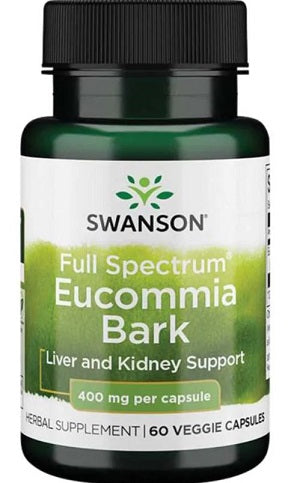 Swanson Full Spectrum Eucommia Bark, 400mg - 60 vcaps - Vitamins, Minerals & Supplements at MySupplementShop by Swanson