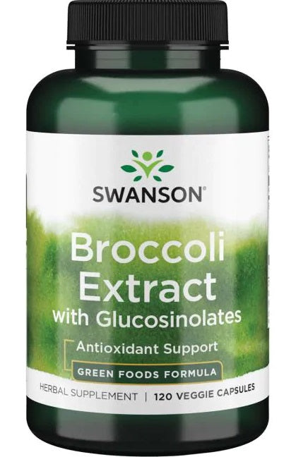 Swanson Broccoli Extract with Glucosinolates - 120 vcaps | High-Quality Sports Supplements | MySupplementShop.co.uk