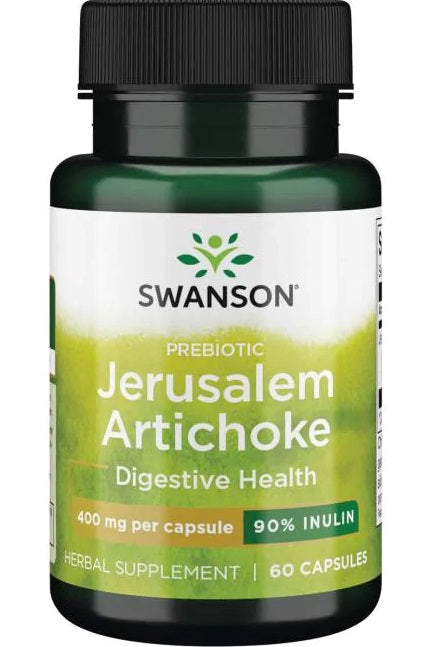 Swanson Prebiotic Jerusalem Artichoke, 400mg - 60 caps - Health and Wellbeing at MySupplementShop by Swanson