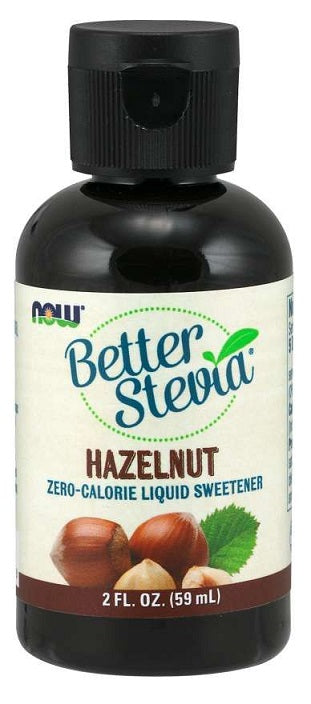 NOW Foods Better Stevia Liquid, Hazelnut - 59 ml. | High-Quality Baking Supplies | MySupplementShop.co.uk