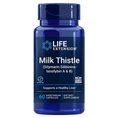 Life Extension Milk Thistle, Silymarin-Silibinins-Isosilybin A & B - 60 vcaps - Liver Support at MySupplementShop by Life Extension