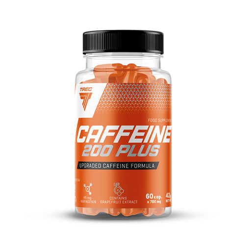 Trec Nutrition Caffeine 200 Plus - 60 caps | High-Quality Slimming and Weight Management | MySupplementShop.co.uk