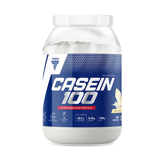 Trec Nutrition Casein 100, Creamy Vanilla - 1800 grams | High-Quality Protein | MySupplementShop.co.uk